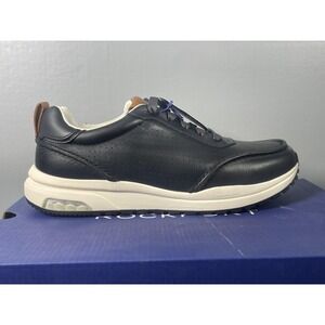 Rockport DMXBOWEN Shoes Mens Size 7.5 Black Leather Casual Comfort Sneakers